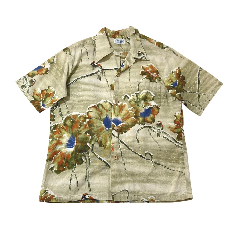 VTG 60s 70s Surf Line Hawaii Shirt XL Aloha Jams Floral Short Sleeve Hawaiian